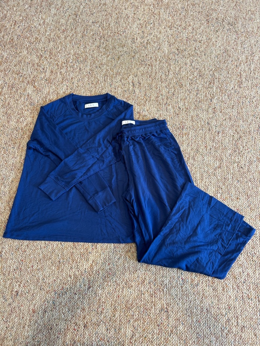 LAKE Classic Navy Long-Sleeve Pajama Set